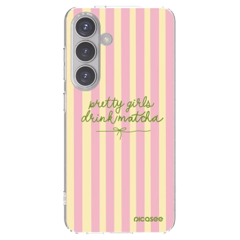 Picasee διαφανής θήκη σιλικόνης Samsung Galaxy S24 S921B 5G - Pretty matcha
