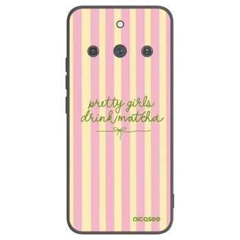 Picasee Μαύρη θήκη σιλικόνης για Realme 11 Pro+ - Pretty matcha