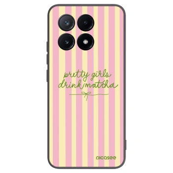 Picasee Μαύρη θήκη σιλικόνης για Xiaomi Poco X6 Pro - Pretty matcha