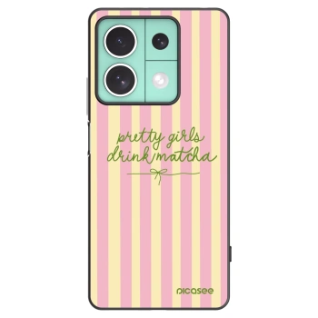 Picasee Μαύρη θήκη σιλικόνης για Xiaomi Redmi Note 13 5G - Pretty matcha