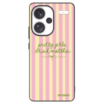 Picasee Μαύρη θήκη σιλικόνης για Xiaomi Redmi Note 13 Pro+ 5G - Pretty matcha