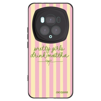 Picasee Μαύρη θήκη σιλικόνης για Honor Magic6 Pro - Pretty matcha