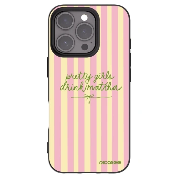 Picasee Μαύρη θήκη σιλικόνης για Apple iPhone 16 Pro - Pretty matcha