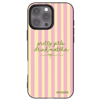 Picasee Μαύρη θήκη σιλικόνης για Apple iPhone 16 Pro Max - Pretty matcha