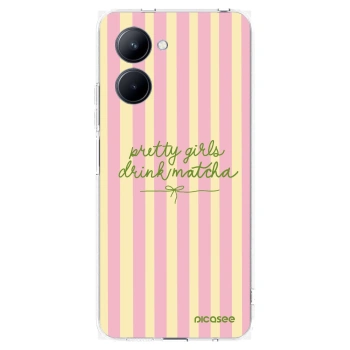 Picasee διαφανής θήκη σιλικόνης Realme C33 (2023) - Pretty matcha