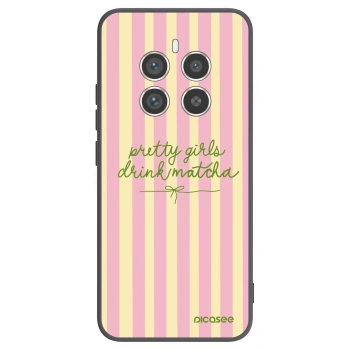 Picasee Μαύρη θήκη σιλικόνης για Realme 12 Pro 5G - Pretty matcha