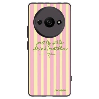 Picasee Μαύρη θήκη σιλικόνης για Xiaomi Redmi A3 - Pretty matcha