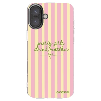 Picasee διαφανής θήκη σιλικόνης Apple iPhone 16 Plus - Pretty matcha