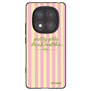 Picasee Μαύρη θήκη σιλικόνης για Xiaomi Redmi Note 14 Pro+ 5G - Pretty matcha