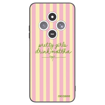 Picasee Μαύρη θήκη σιλικόνης για Xiaomi Redmi 14C - Pretty matcha