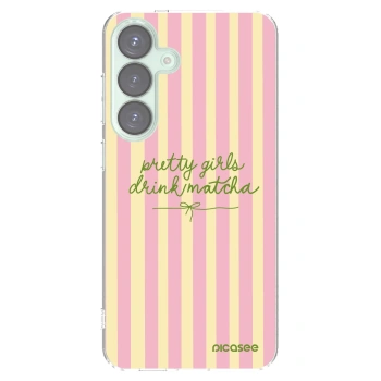Picasee διαφανής θήκη σιλικόνης Samsung Galaxy S25+ 5G - Pretty matcha