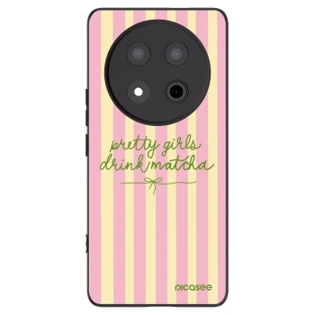 Picasee Μαύρη θήκη σιλικόνης για Honor Magic7 Lite 5G - Pretty matcha