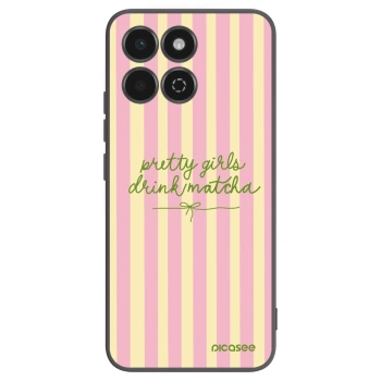 Picasee Μαύρη θήκη σιλικόνης για Honor 200 Smart 5G - Pretty matcha