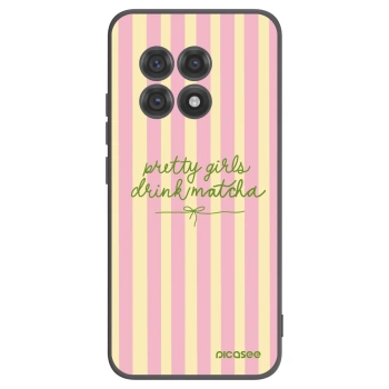 Picasee Μαύρη θήκη σιλικόνης για OnePlus 13R 5G - Pretty matcha
