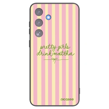 Picasee Μαύρη θήκη σιλικόνης για Samsung Galaxy S25 FE 5G - Pretty matcha