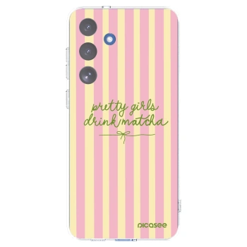 Picasee διαφανής θήκη σιλικόνης Samsung Galaxy S25 FE 5G - Pretty matcha