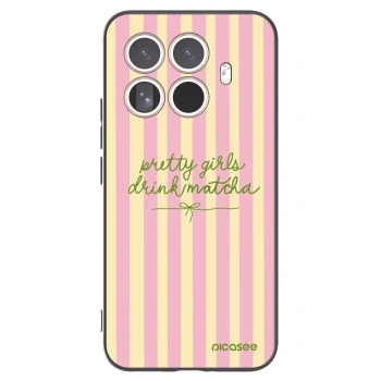 Picasee Μαύρη θήκη σιλικόνης για Xiaomi 15T Pro - Pretty matcha