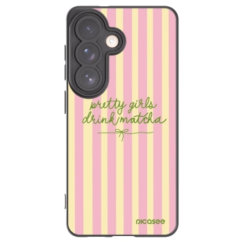 Picasee Μαύρη θήκη σιλικόνης για Samsung Galaxy S26 - Pretty matcha