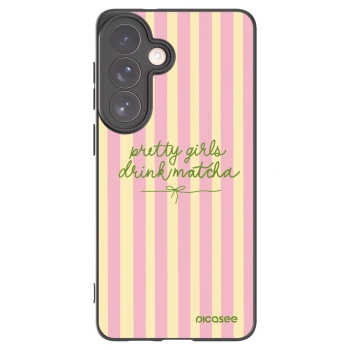Picasee Μαύρη θήκη σιλικόνης για Samsung Galaxy S26+ - Pretty matcha