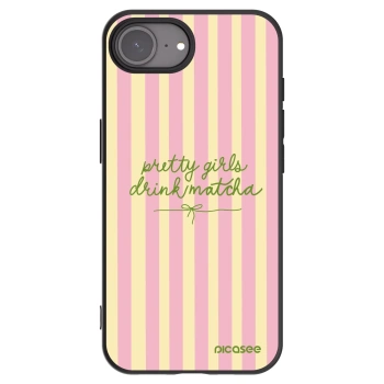 Picasee Μαύρη θήκη σιλικόνης για Apple iPhone 17e - Pretty matcha