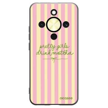 Picasee Μαύρη θήκη σιλικόνης για Honor Magic8 Lite 5G - Pretty matcha