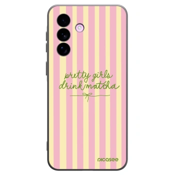 Picasee Μαύρη θήκη σιλικόνης για Samsung Galaxy A57 5G - Pretty matcha