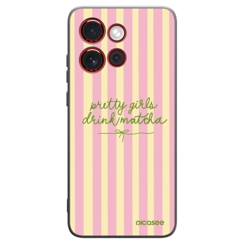 Picasee Μαύρη θήκη σιλικόνης για Motorola Edge 60 Neo 5G - Pretty matcha