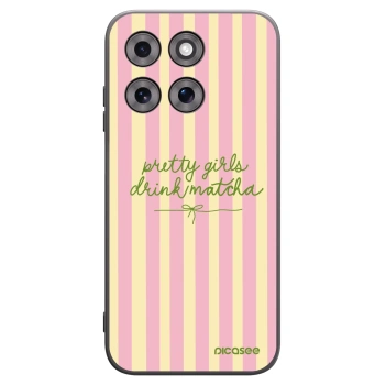 Picasee Μαύρη θήκη σιλικόνης για Motorola Moto G77 - Pretty matcha
