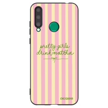 Picasee Μαύρη θήκη σιλικόνης για Honor 20 Lite - Pretty matcha