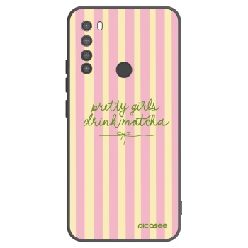 Picasee Μαύρη θήκη σιλικόνης για Xiaomi Redmi Note 8 - Pretty matcha