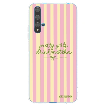 Picasee διαφανής θήκη σιλικόνης Huawei Nova 5T - Pretty matcha