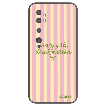 Picasee Μαύρη θήκη σιλικόνης για Xiaomi Mi Note 10 (Pro) - Pretty matcha