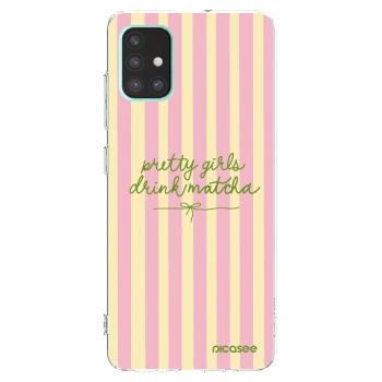 Picasee διαφανής θήκη σιλικόνης Samsung Galaxy A51 A515F - Pretty matcha