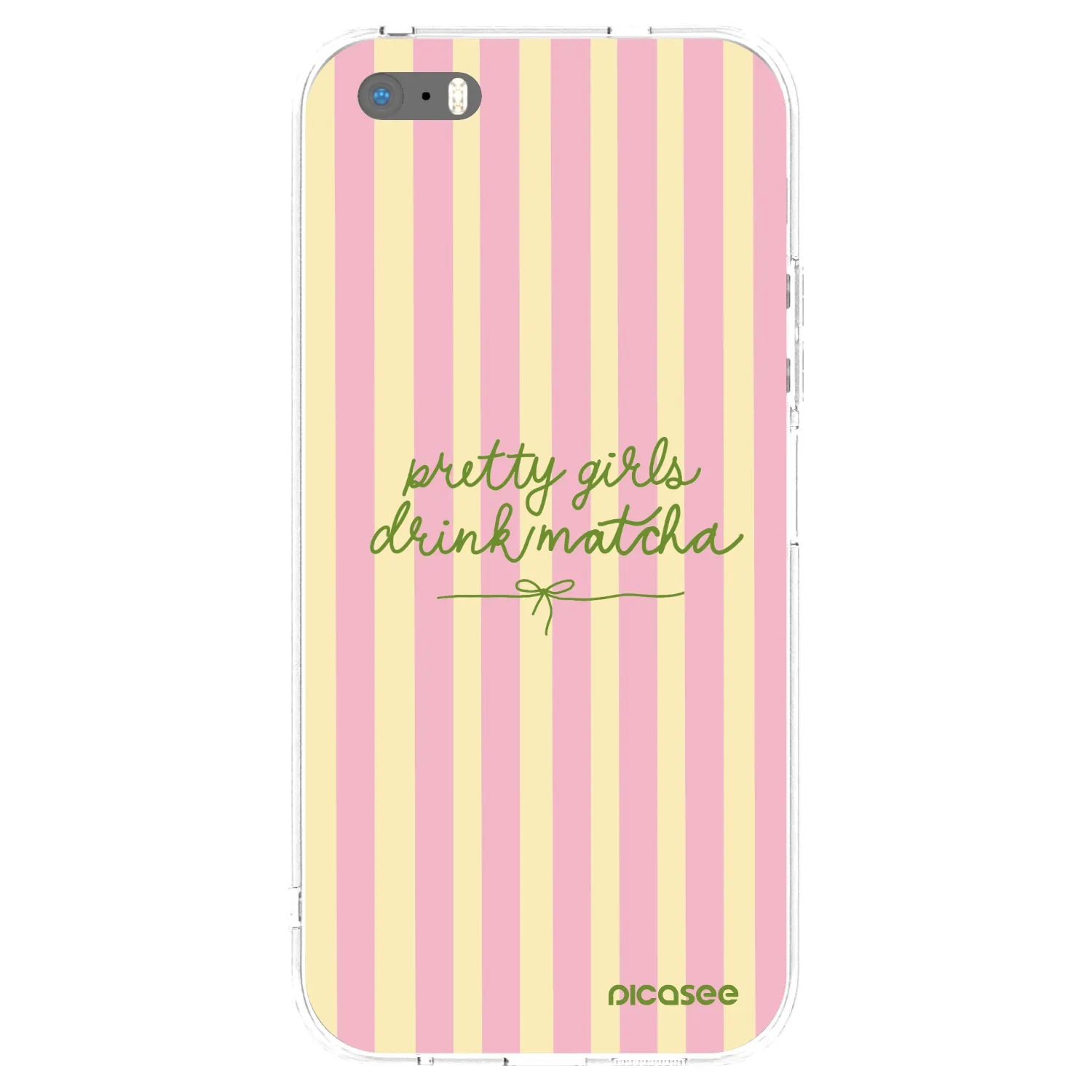 Picasee διαφανής θήκη σιλικόνης Apple iPhone 5/5S/SE - Pretty matcha