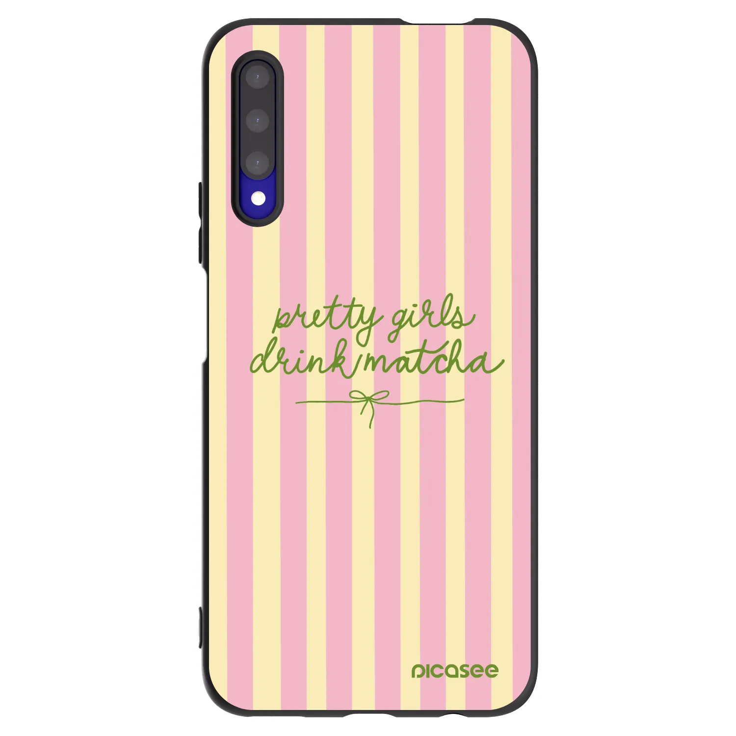 Picasee Μαύρη θήκη σιλικόνης για Honor 9X Pro - Pretty matcha