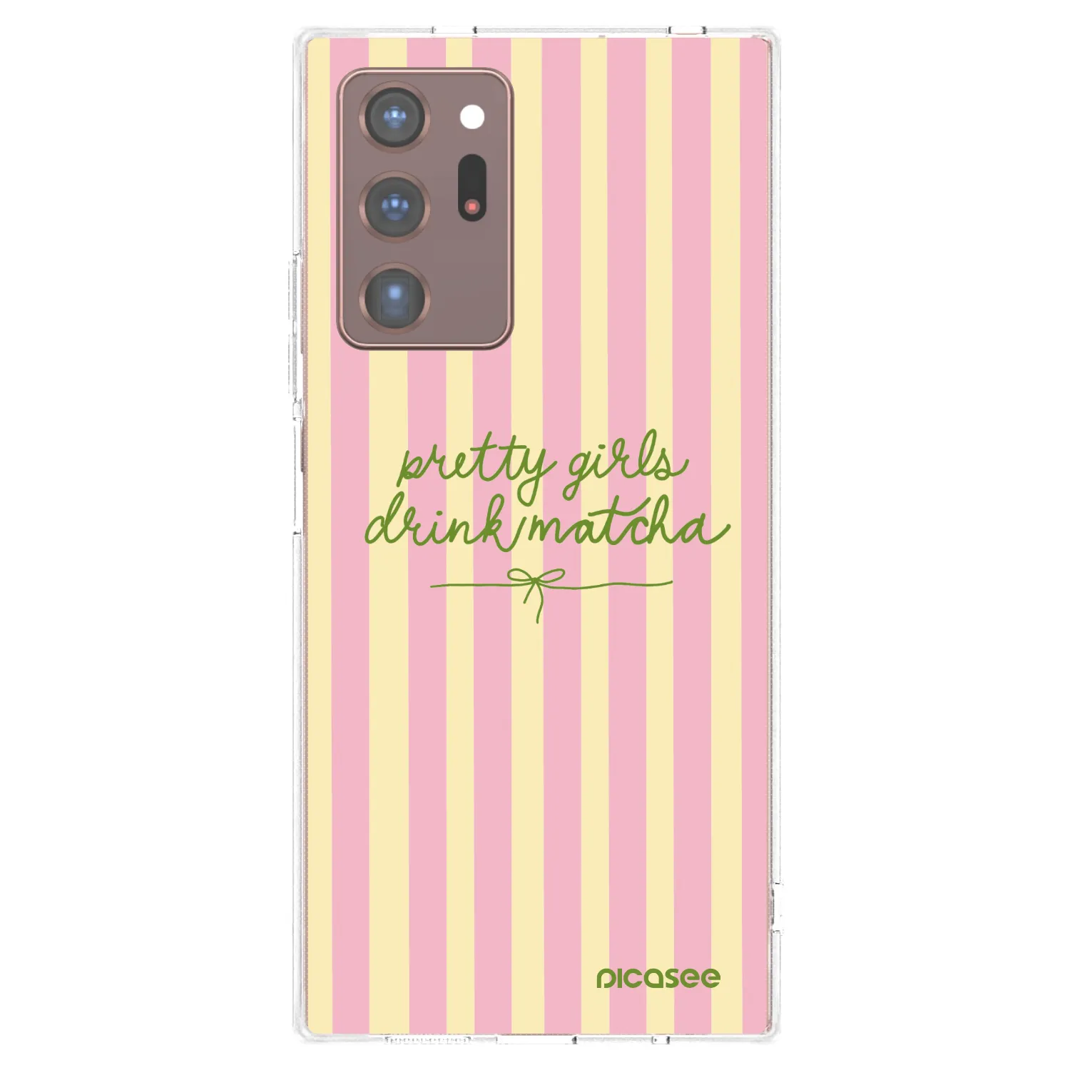 Picasee διαφανής θήκη σιλικόνης Samsung Galaxy Note 20 Ultra - Pretty matcha