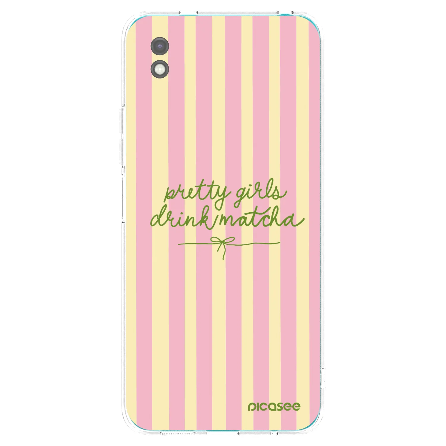 Picasee Μαύρη θήκη σιλικόνης για Xiaomi Redmi 9A - Pretty matcha