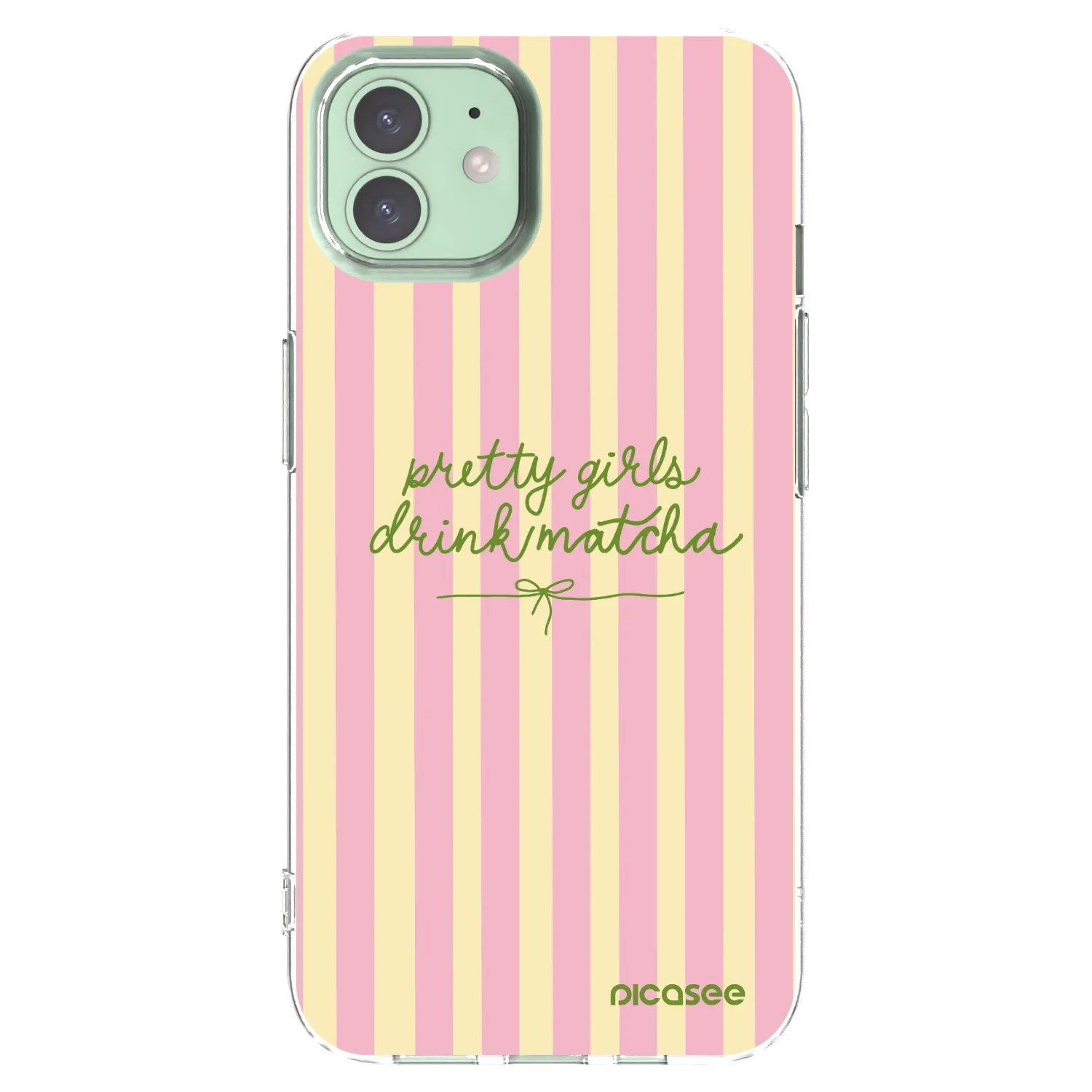 Picasee διαφανής θήκη σιλικόνης Apple iPhone 12 Pro - Pretty matcha