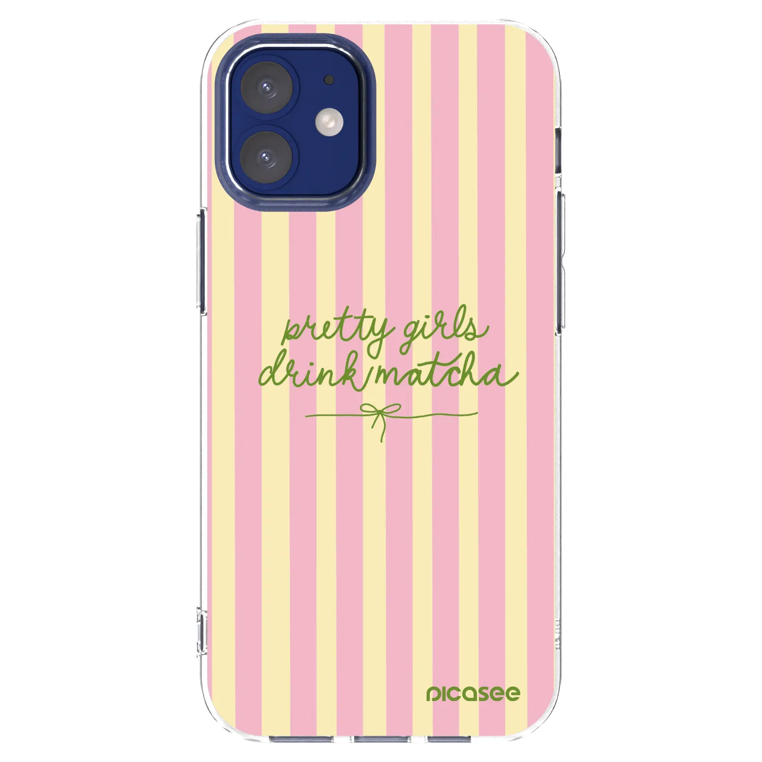 Picasee διαφανής θήκη σιλικόνης Apple iPhone 12 mini - Pretty matcha