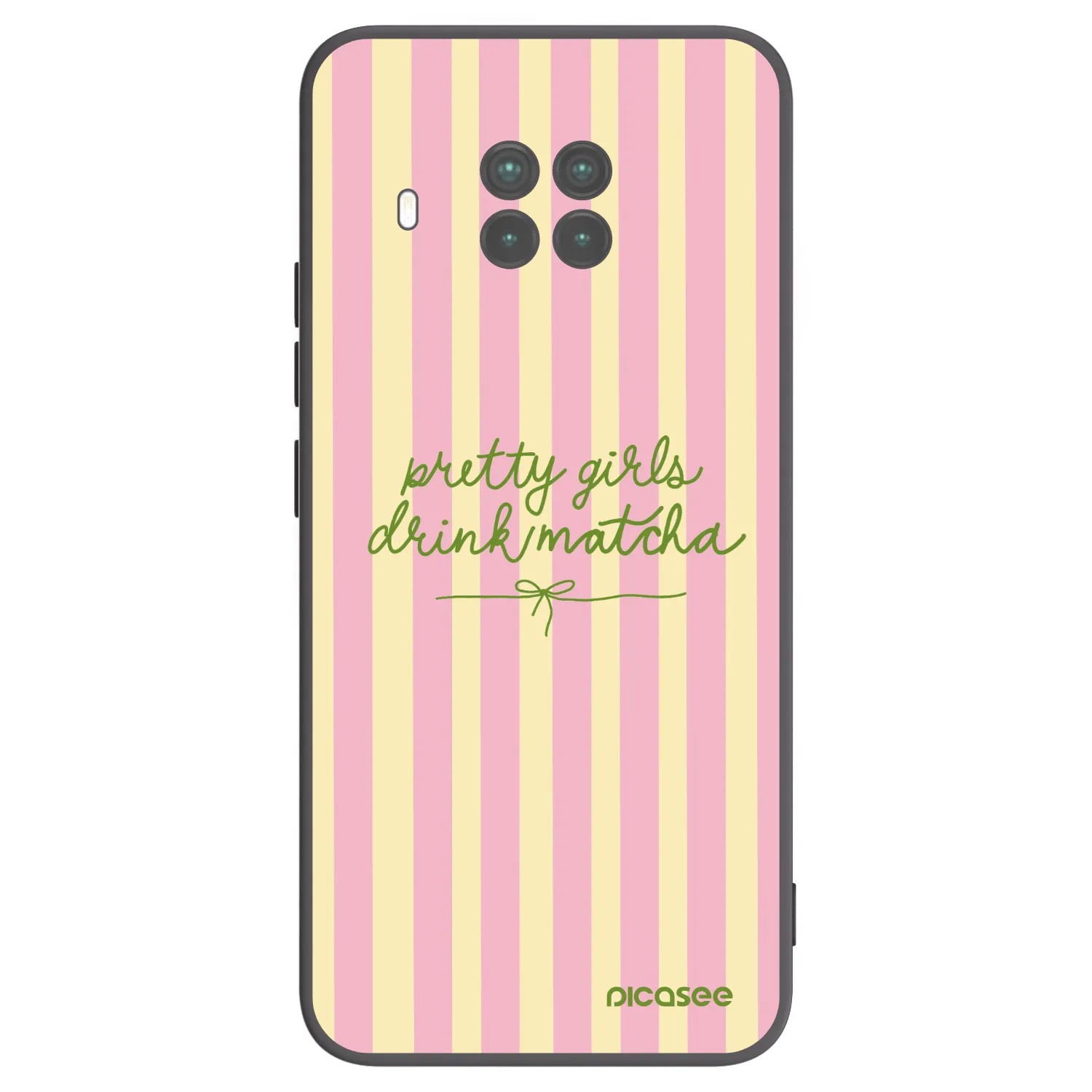 Picasee Μαύρη θήκη σιλικόνης για Xiaomi Mi 10T Lite - Pretty matcha