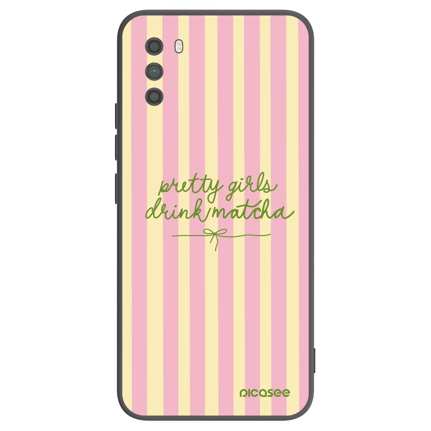 Picasee Μαύρη θήκη σιλικόνης για Xiaomi Poco M3 - Pretty matcha