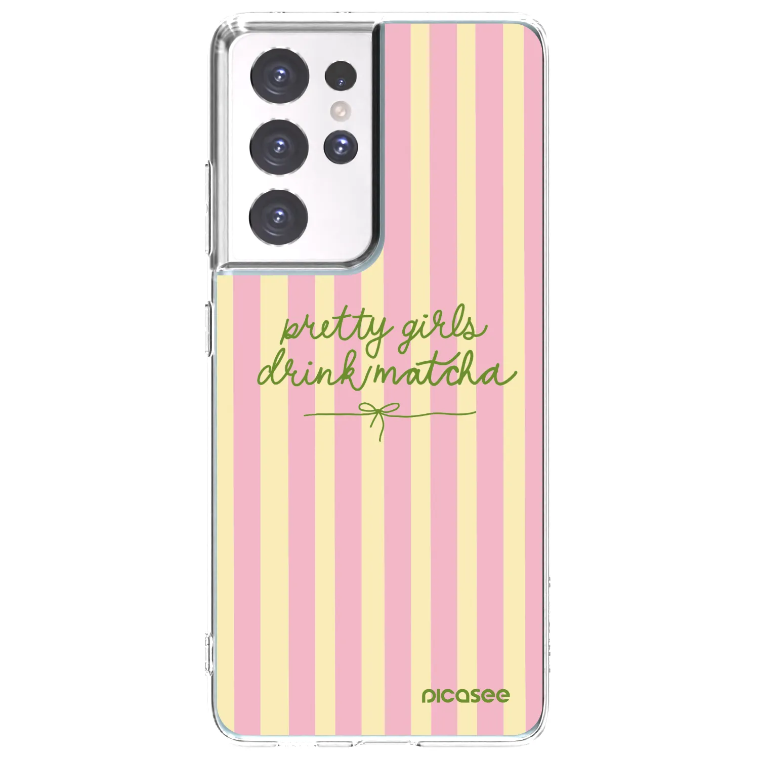 Picasee διαφανής θήκη σιλικόνης Samsung Galaxy S21 Ultra 5G G998B - Pretty matcha