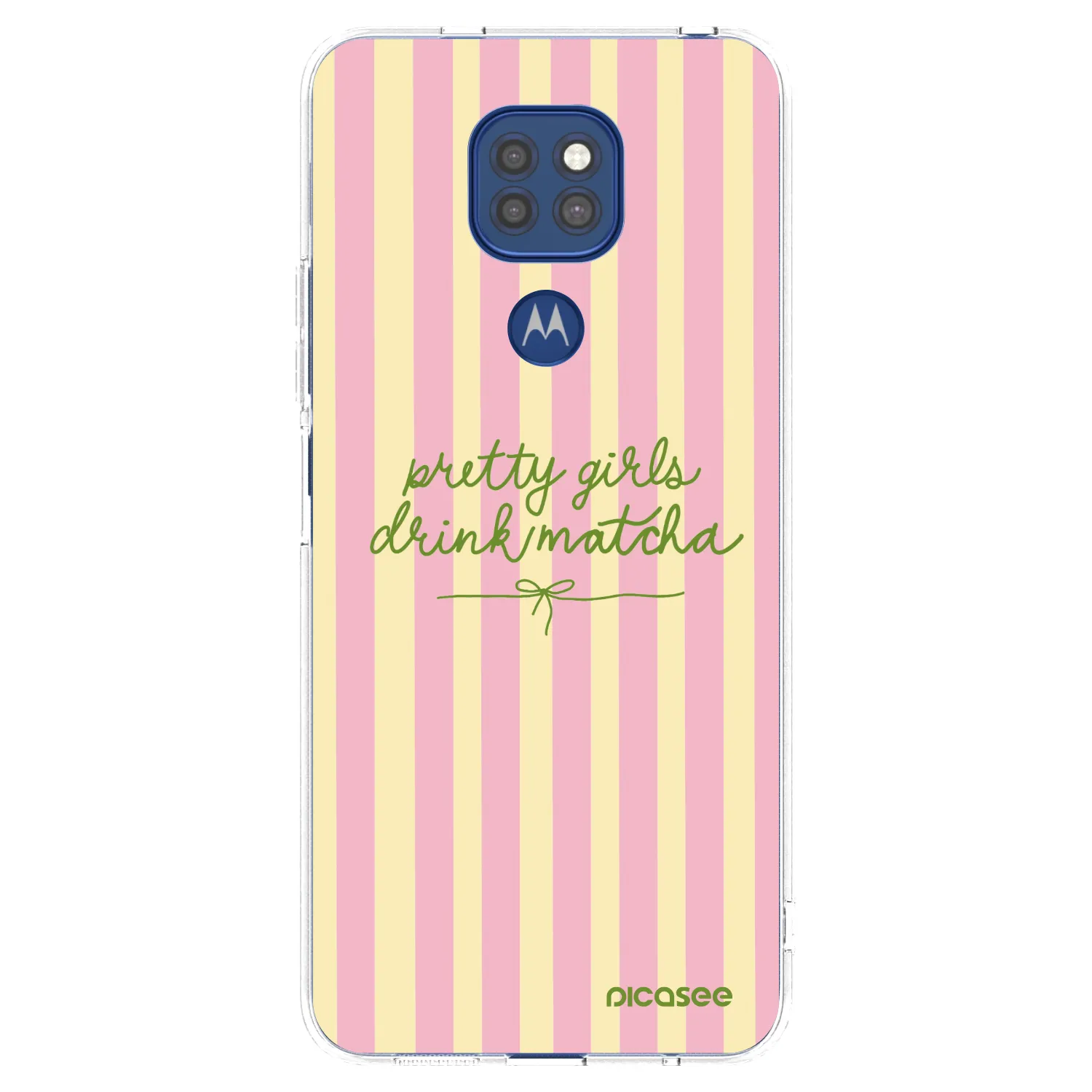 Picasee διαφανής θήκη σιλικόνης Motorola Moto G9 Play - Pretty matcha