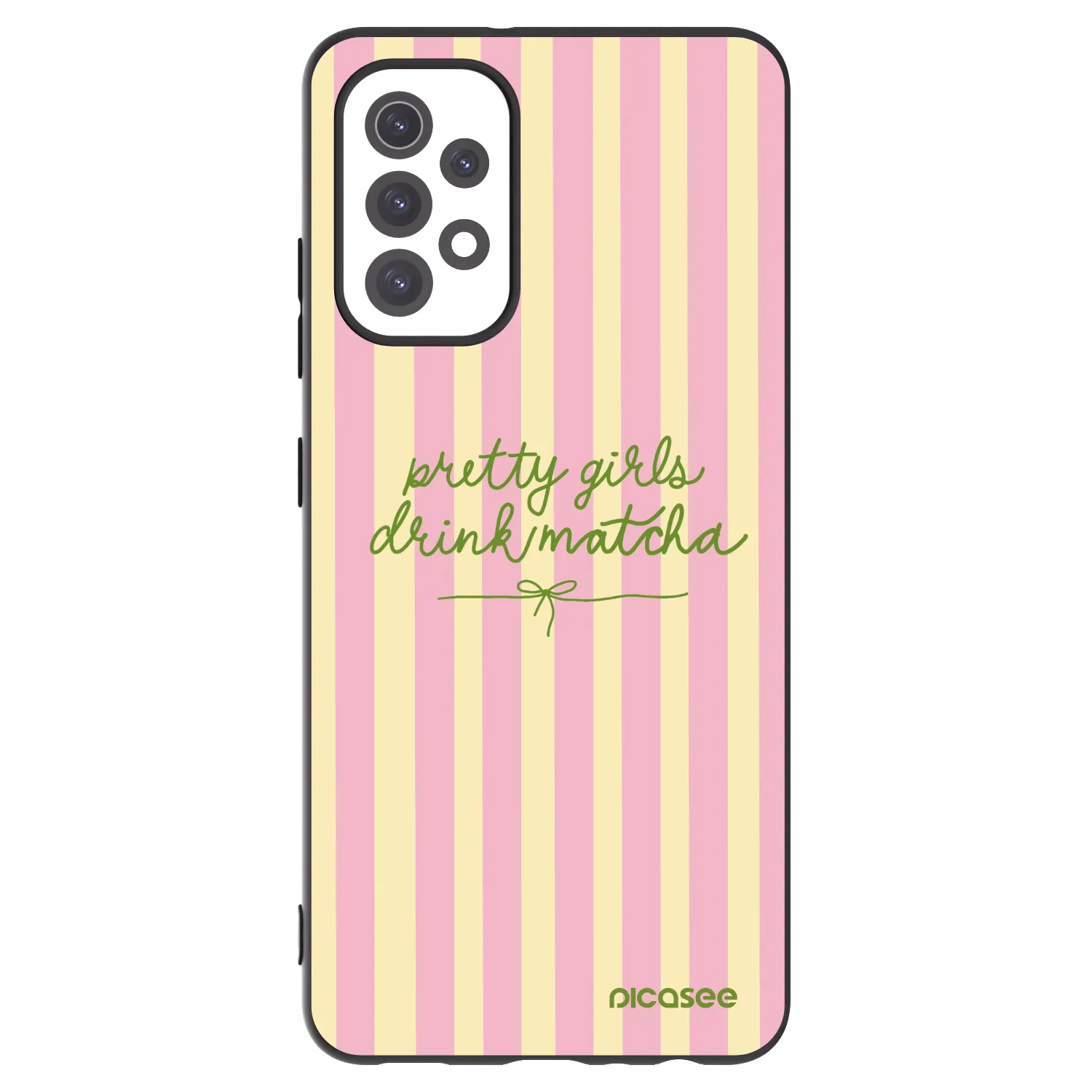 Picasee Μαύρη θήκη σιλικόνης για Samsung Galaxy A32 5G A326B - Pretty matcha