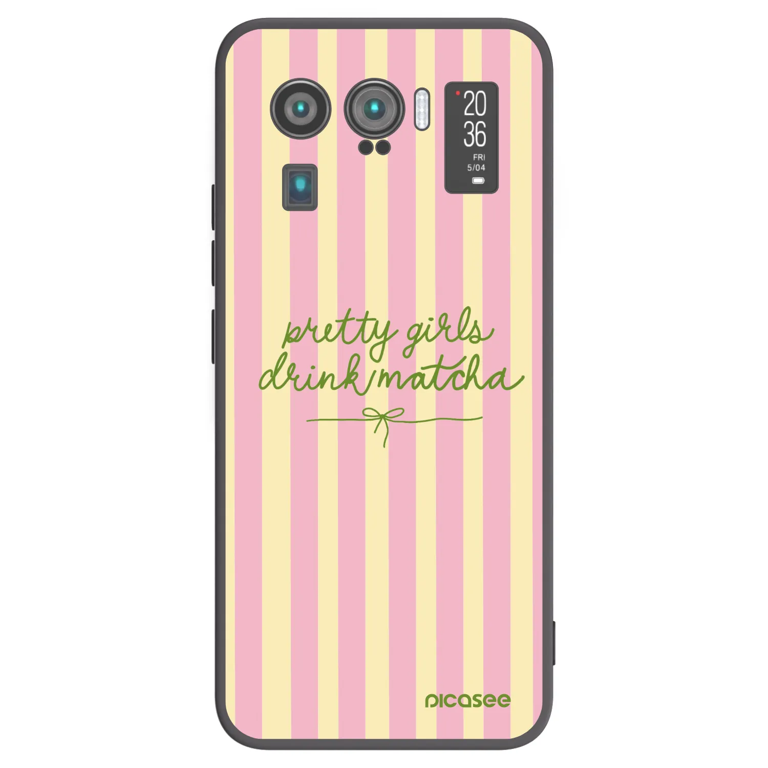 Picasee Μαύρη θήκη σιλικόνης για Xiaomi Mi 11 Ultra - Pretty matcha