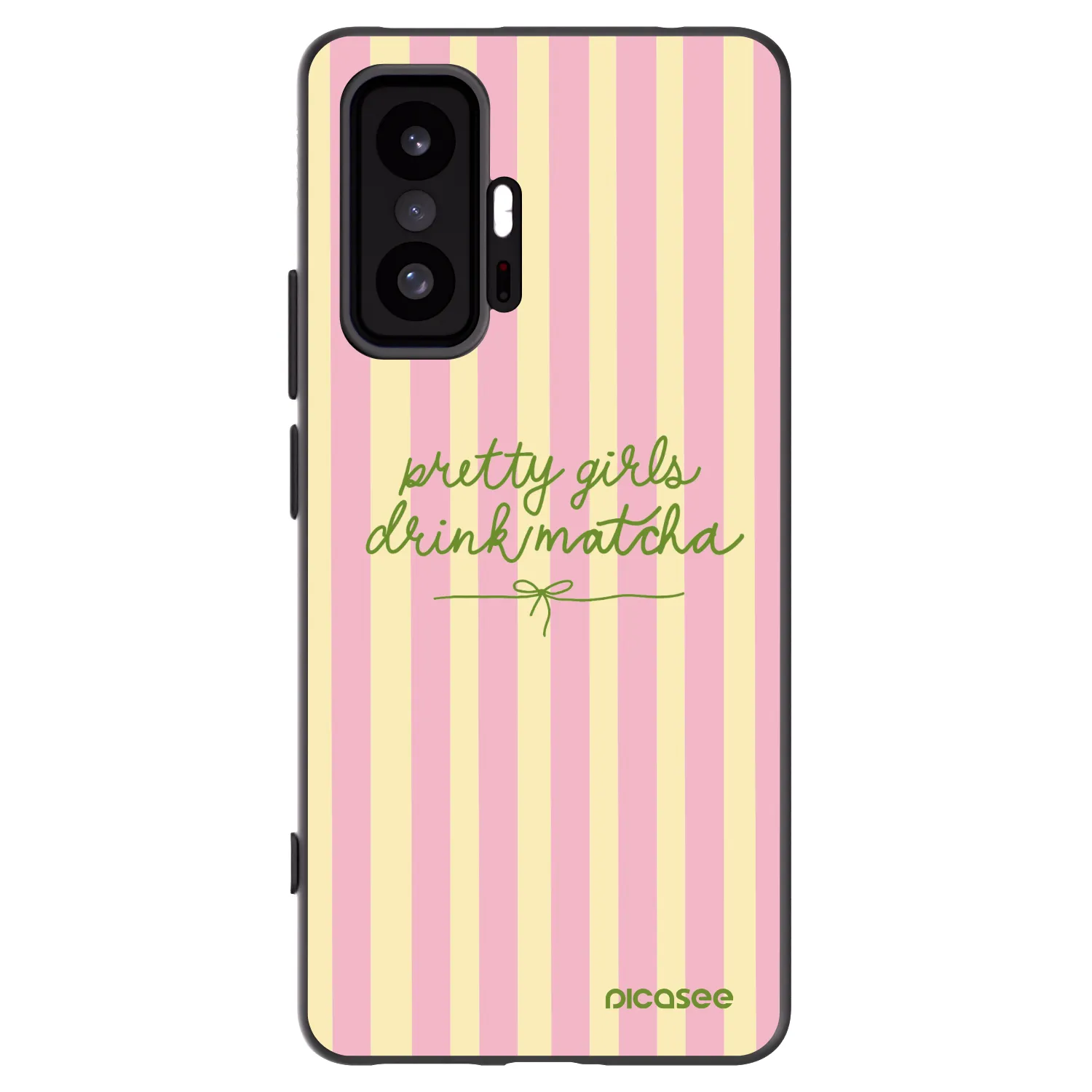 Picasee Μαύρη θήκη σιλικόνης για Xiaomi 11T Pro - Pretty matcha