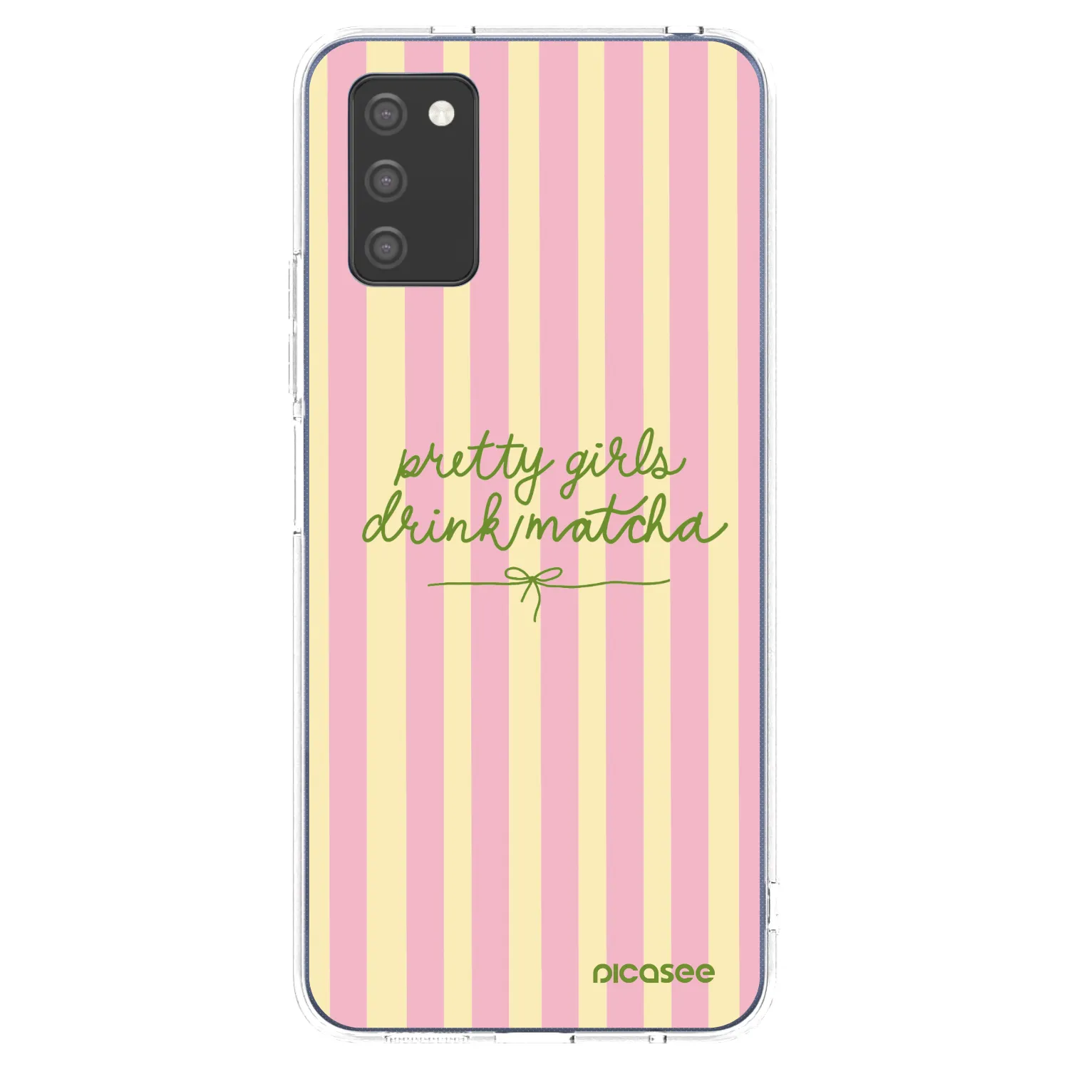 Picasee διαφανής θήκη σιλικόνης Samsung Galaxy A03s A037G - Pretty matcha
