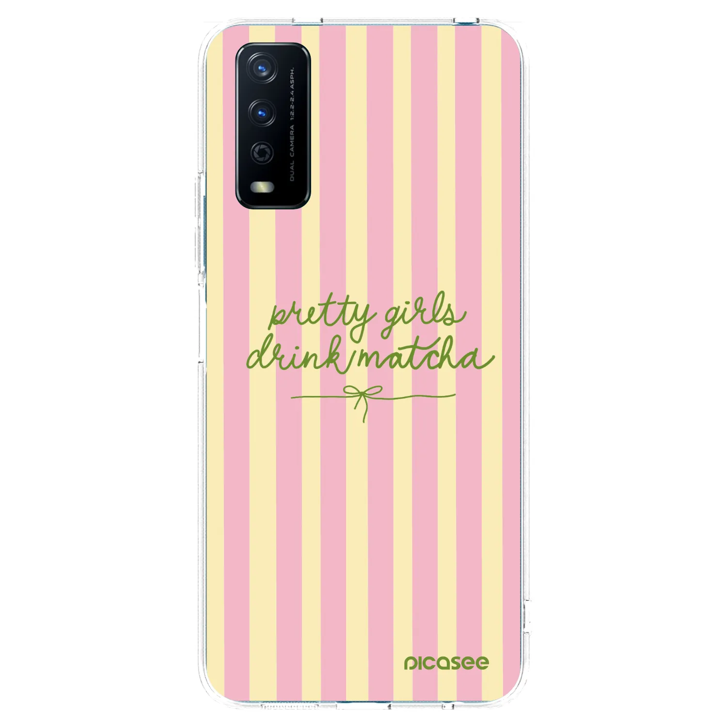 Picasee διαφανής θήκη σιλικόνης Vivo Y11s - Pretty matcha