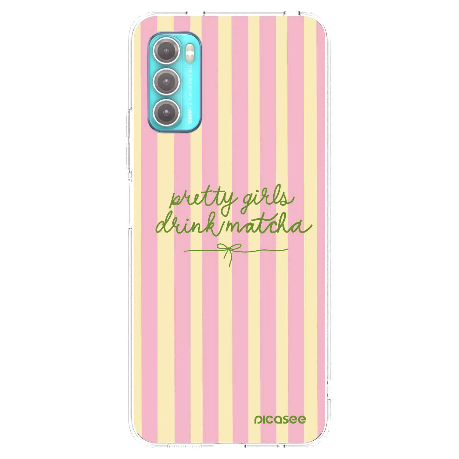 Picasee διαφανής θήκη σιλικόνης Motorola Moto G60 - Pretty matcha