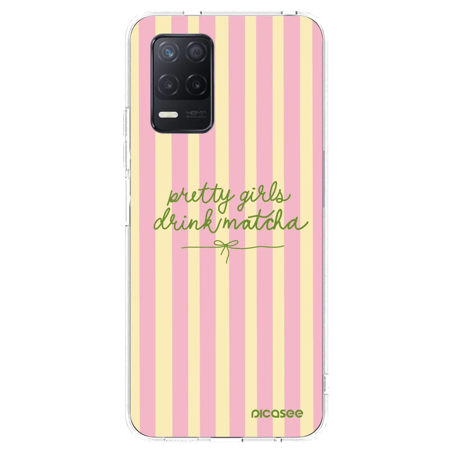 Picasee διαφανής θήκη σιλικόνης Realme 8 5G - Pretty matcha